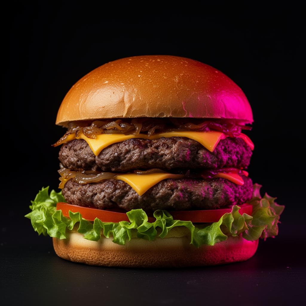 Burger Full Prot avec double steak et double cheddar